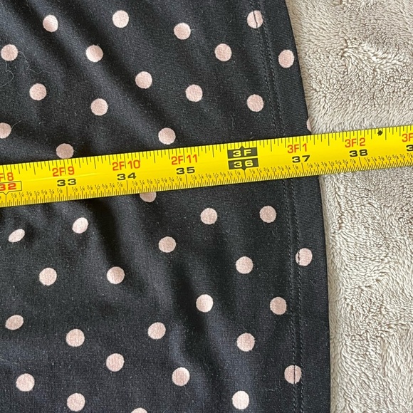 Boden Abigail Black and Pink Polka Dot Long Sleeve Dress Size 10P Jersey Knit - Picture 16 of 16